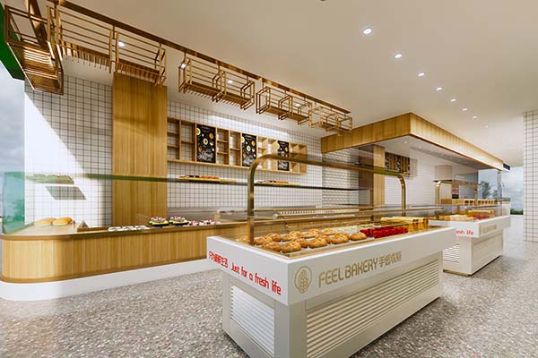商場甜品奶茶店裝修效果圖